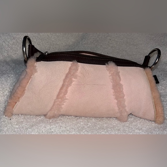 UGG Women's Blush and Brown Shearling Shoulder Bag - Picture 3 of 16